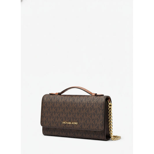 Michael Kors Brown Signature Crossbody Bag (35F2GTVC6B-LUGGAGE) Women