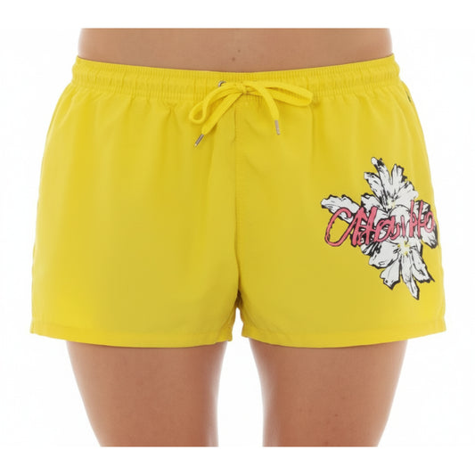Moschino Yellow Floral Print Swim Shorts (A42069307-0021) Men