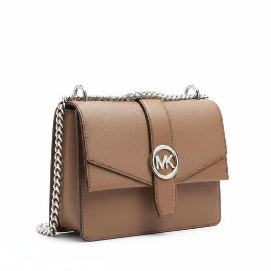 Michael Kors Brown Leather Crossbody Bag, Women