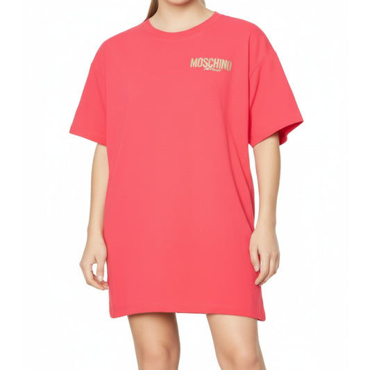 Moschino Oversized T-Shirt Dress Pink (A07109411-0215) Women