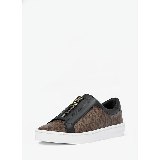 Michael Kors Signature Print Slip-On Sneakers Brown, Women