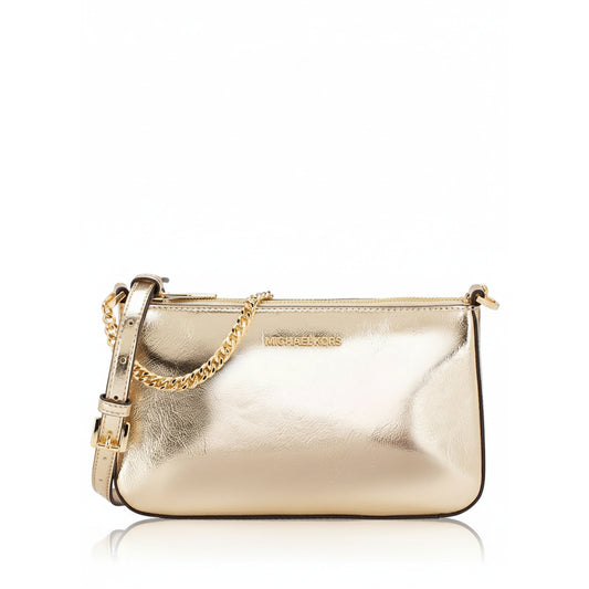 Michael Kors Metallic Gold Crossbody Bag (35H3GGZD6M-PALE-GOLD) Women