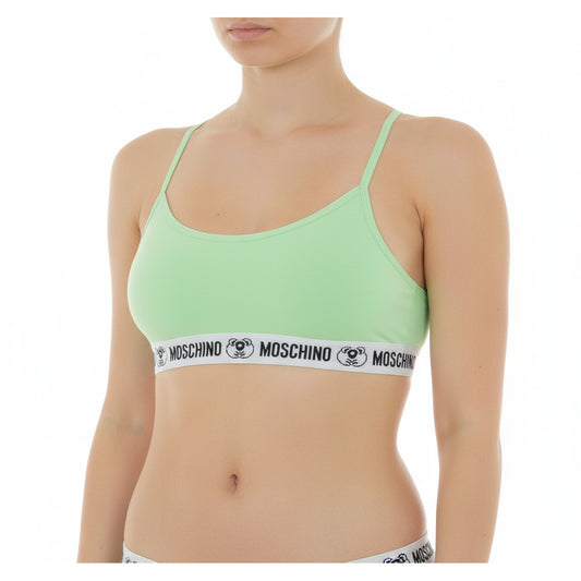 Moschino Green Logo Band Sports Bra (A08034602-0449) Women