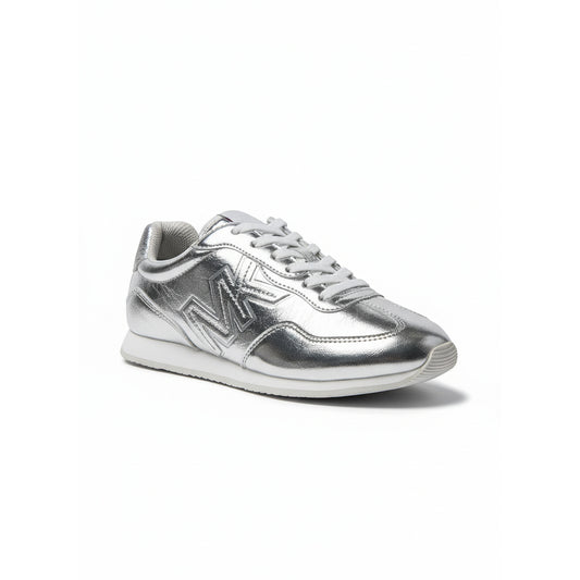 Michael Kors Metallic Silver Sneakers (49F5EXFS1M-SILVER) Women