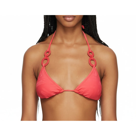 Moschino Coral Chain Detail Triangle Bikini Top (A57089405-0213) Women