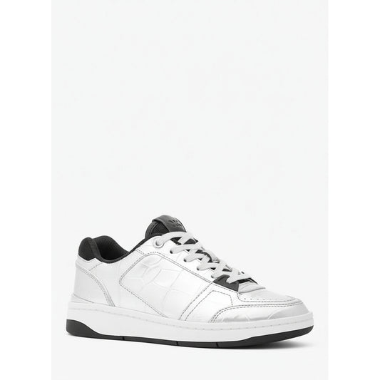 Michael Kors White Silver Sneakers (43F4RBFS1M-SILVER) Women
