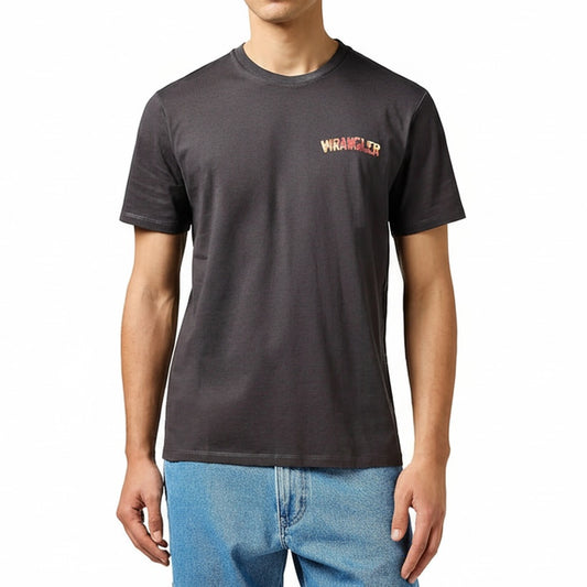 Wrangler BIG GRAPHIC TEE FADED BLACK (112362816) Men