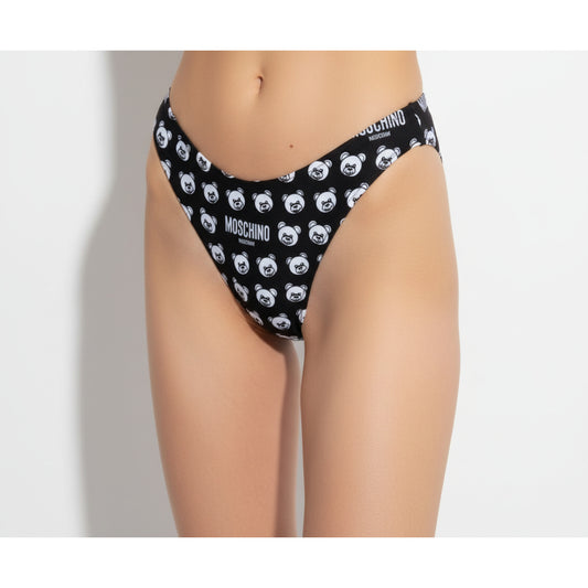 Moschino Bear Print Bikini Bottom Black (A59339406-1555) Women