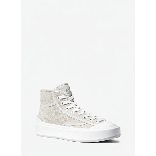 Michael Kors Glitter High Top Sneakers Silver (43S5JUFE7D-SILVER) Women