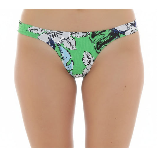 Moschino Green Floral Print Bikini Bottom (A59039407-1305) Women