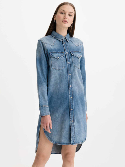 Diesel Denim Dress De-Blanche Blue (00SQ98-0PAUB-3038343) Women