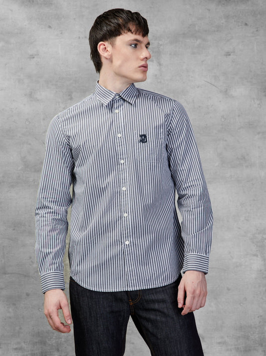 Diesel White And Black Striped Shirt (00SZXW-0EAXJ-3453769) Men