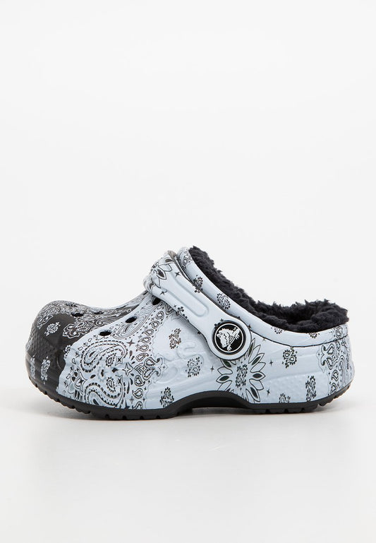 Crocs Baya Lined Printed Clog T Blk/Whi light blue (ZZO34RF09-Q00) Kids