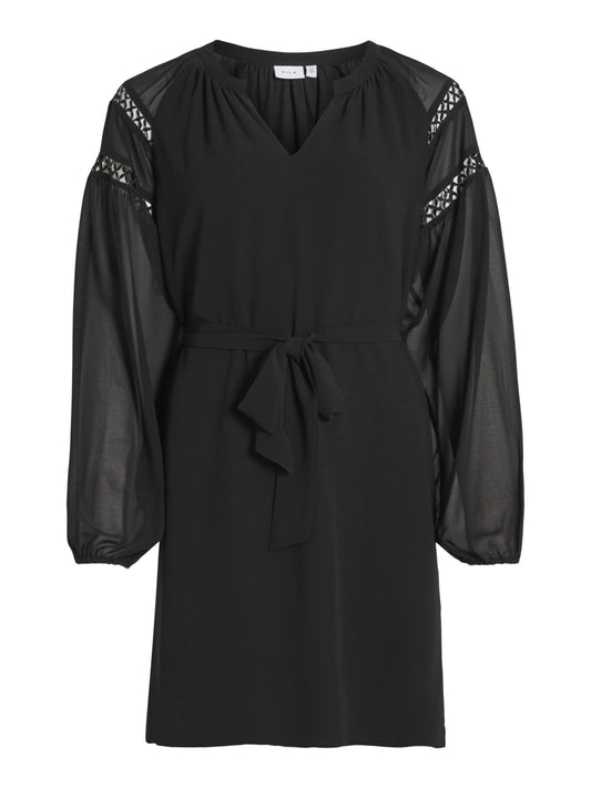 Vila VIURA V-NECK L/S SHORT DRESS (12025225) Women