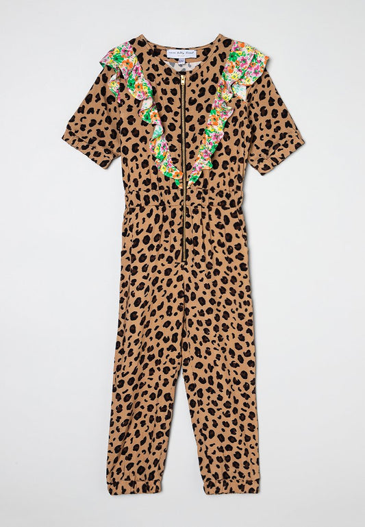 Never Fully Dressed Kids NFD Leopard Jumpsuit light brown (ZZO1R0608-T00) Kids