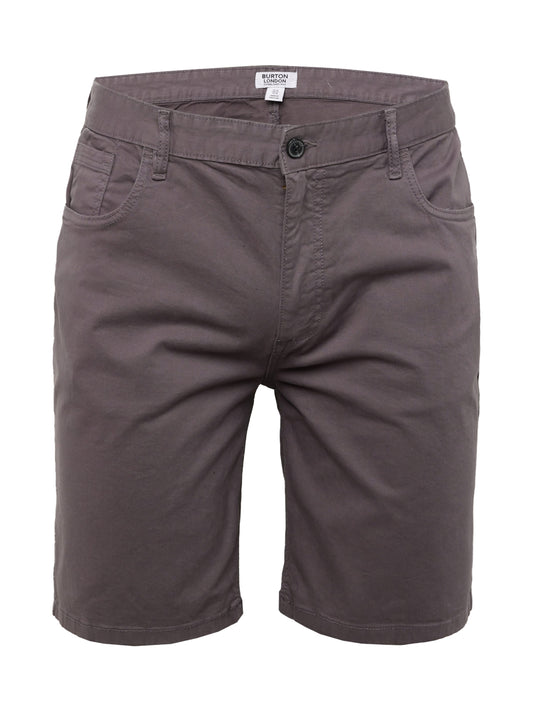 BURTON MENSWEAR LONDON 5 Pocket Charcoal Shorts (12780730) Men