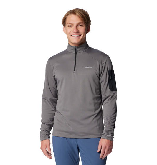 Columbia Columbia Tech Knit 1/4 Z City Grey, Black (2095603023) Men