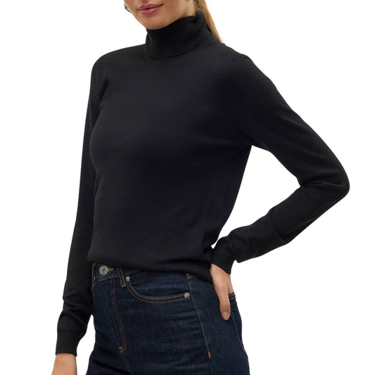 Vero Moda Iris Rollneck Sweater (10320450-BLACK) Women