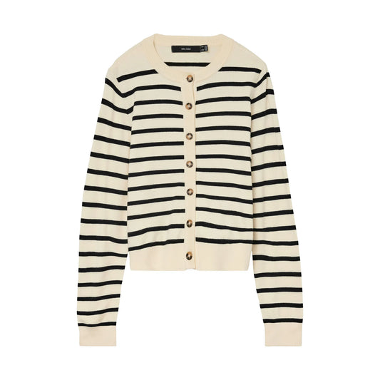 Vero Moda Saba Plain Cardigan Vest (10331771-BIRCH) Women