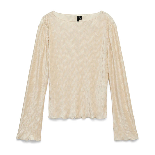Vero Moda Rudy Longsleeve Top (10345447-PUMICESTONE) Women