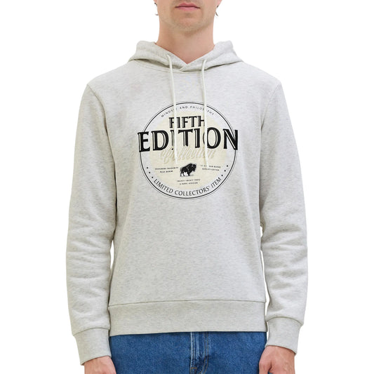 JJ Rebel Lasse Sweat Hoodie (12279395-WHITEMELANG) Men