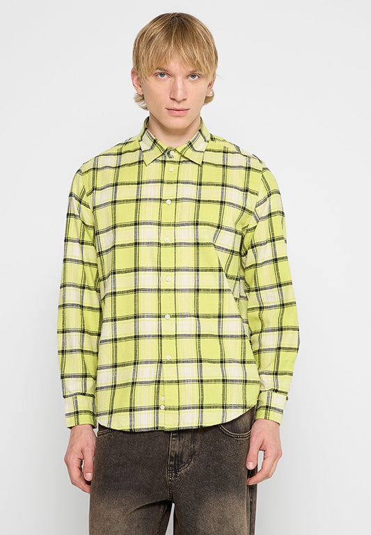 Diesel S UMBE CHECK N Shirt Yellow (ZZO2Y2A17-E00) Men