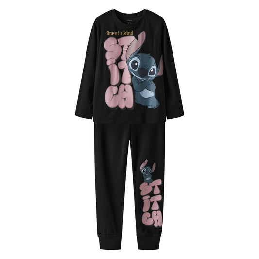 Name It Folina Stitch Pajamas (13249629-BLACK) Kids