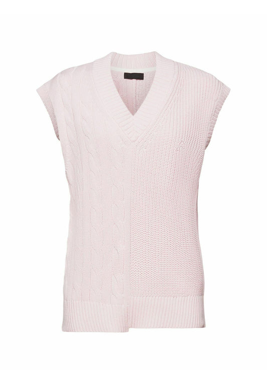 Esprit Grobstrick-Pullunder mit V-Ausschnitt und Mustermix (ES121I1FR-G11) Women