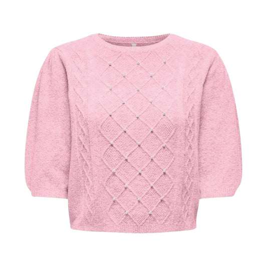 Only Gloria Life Pearl Knit Sweater (15366467-PINKABOO) Women