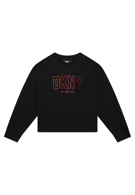 Dkny Sweat-shirt brodé black (DK123K01I-Q11) Kids