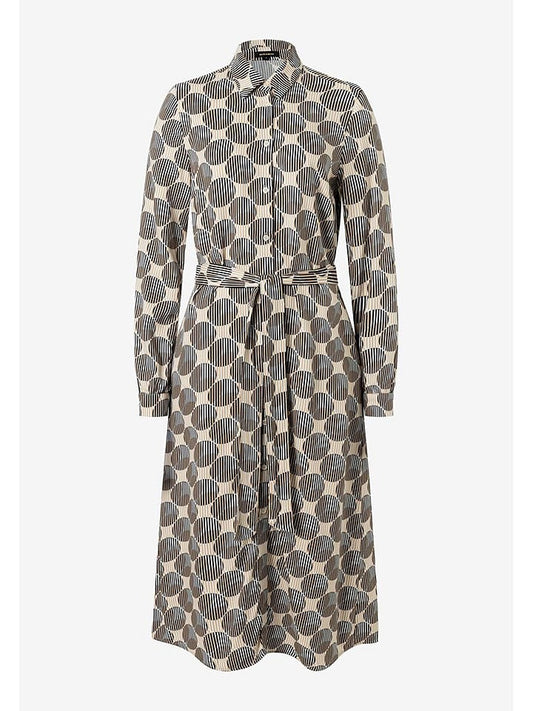 More & More Dress Beige / Dark Brown Women