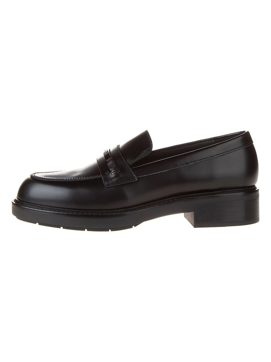 Calvin Klein Leather Moccasins Black Women