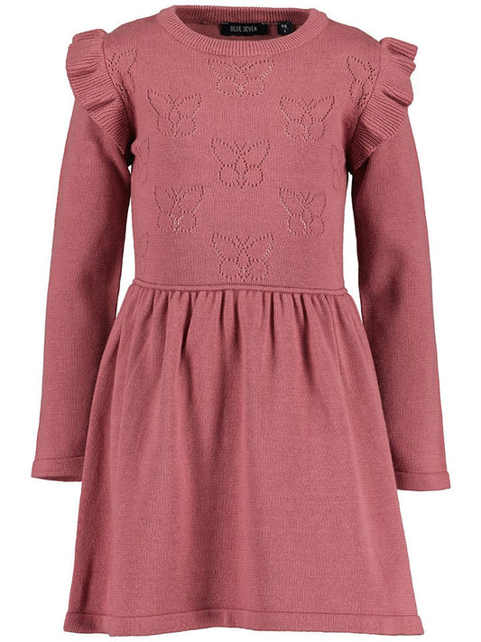 Blue Seven Dress Dusty Pink Kids