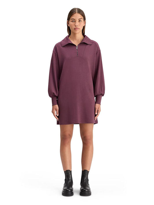Scotch & Soda Sweat Dress Burgundy Women