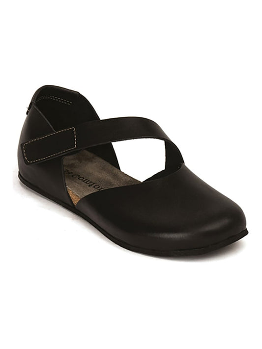 Comfortfusse Leather Ballet Flats Black Women