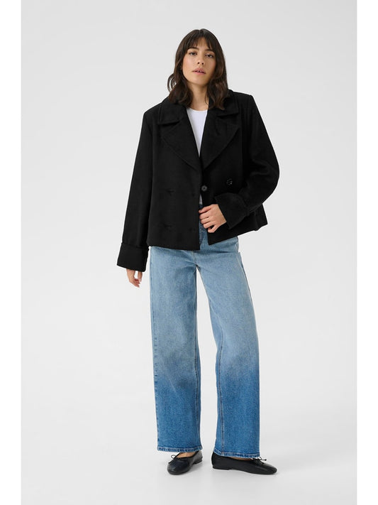 Kaffe Trenchcoat Black Women