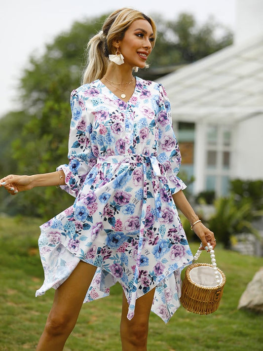 Tina Dress Blue / White Women
