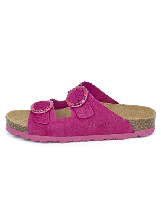 BABUNKERS Family Leather Mules Pink Women