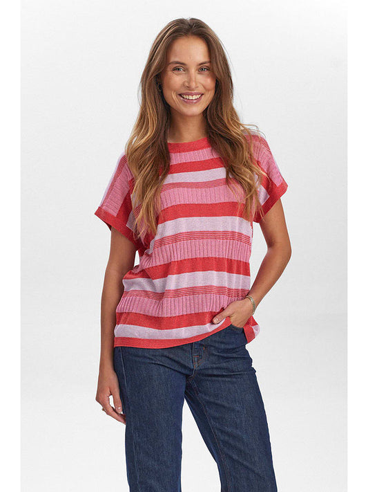 NÜMPH Knitted Shirt Pink / Red Women