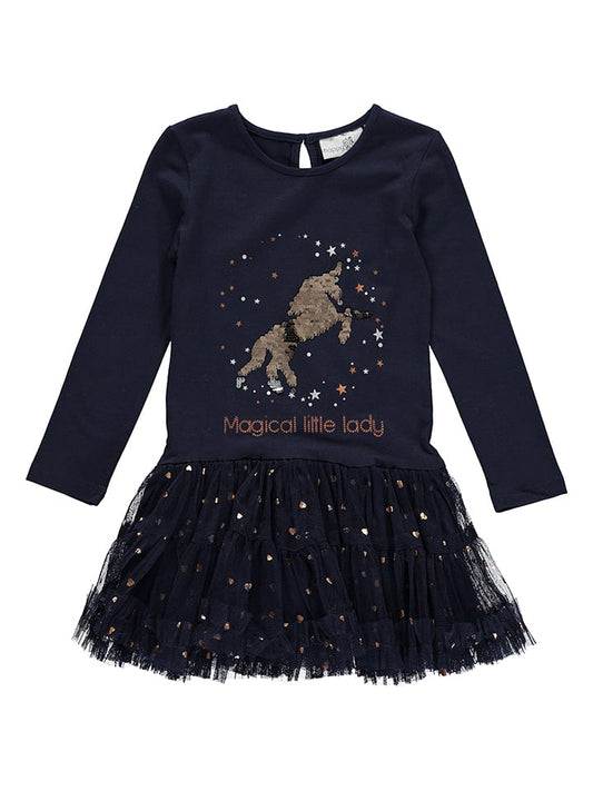happy girls by Eisend Dress Navy Kids