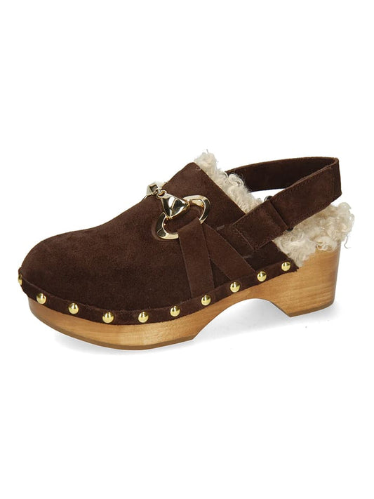 MELVIN & HAMILTON Leather Clog "Flora 1" Brown Women