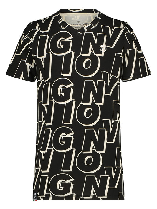 Vingino Shirt "Logo" Black Kids