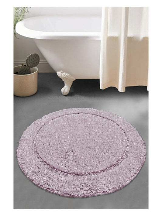 Colorful Cotton Bath Mat Purple Unisex