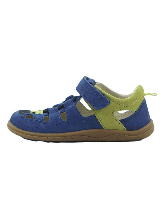 lamino Leather Barefoot Sandals Blue Kids