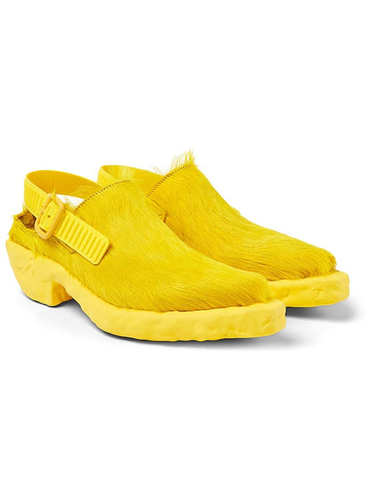 Camper Leather Clog Yellow Women