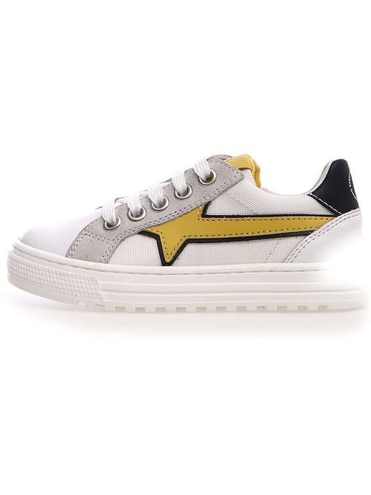 Naturino Leather Sneaker White / Yellow Men