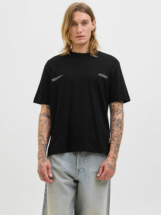 Jack & Jones Shirt "Jorbillyburg Photo" Black Men