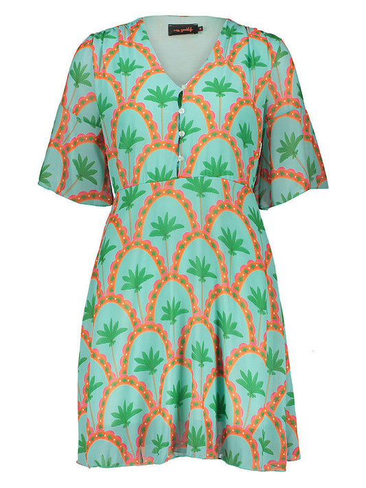 miss goodlife Dress Green / Orange Women