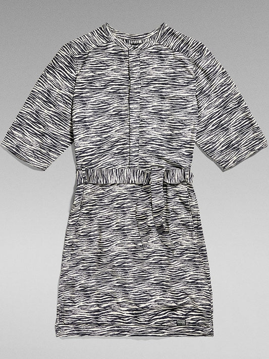 G-Star Dress Black / White Women