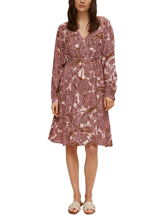 comma Dress Brown / Cream Women